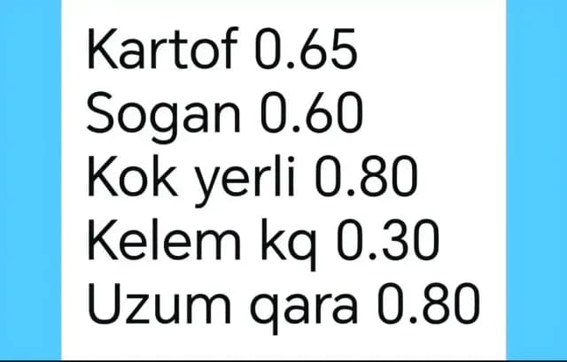 Təzə tərəvəz və meyvə çeşidi